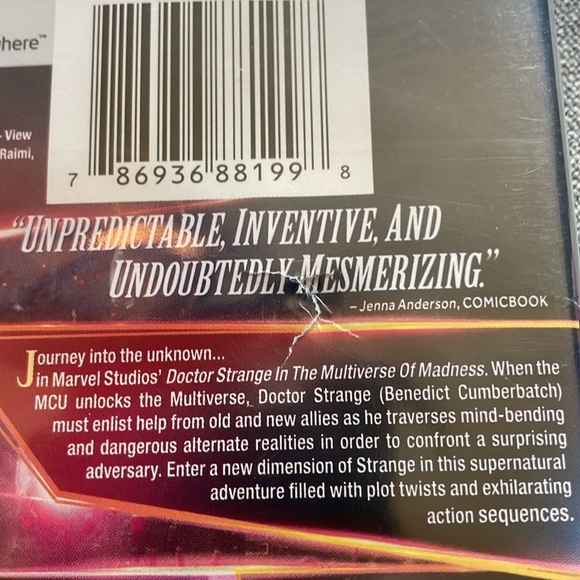 Doctor Strange In The Multiverse of Madness Blu Ray + Digital Code - Picture 3 of 3